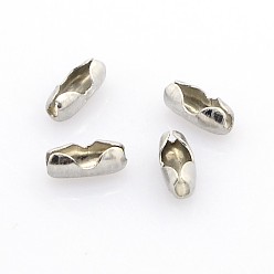 Нержавеющая Сталь Цвет Шариковые цепные соединители из нержавеющей стали, устойчивые к потускнению, цвет нержавеющей стали, 13x6 мм, подходит для шариковой цепи 4.5 мм