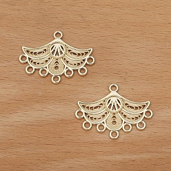 Light Gold Сплав ссылки люстра компонент, вентилятор, золотой свет, 30x23 мм