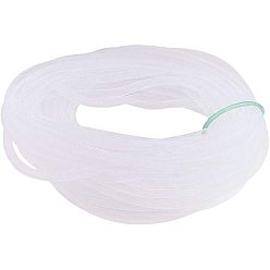 Blanco Tubos de malla, cordón de hilo de rosca neto plástico, blanco, 10 mm, 30 sobre yardas / paquete