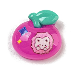 Яблоко Кабошоны из непрозрачной смолы на тему Хэллоуина, яблоко, 19x19x7 мм