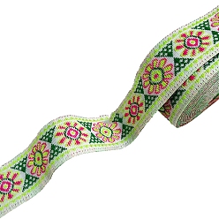 Зелено-Желтый Полиэфирная лента, орнамент одежды, зеленый желтый, 3/4 дюйм (20 мм), около 7.66 ярдов (7 м) / шт