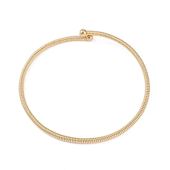 Настоящее золото 18K Ионное покрытие (IP) 304 Эластичные ожерелья из нержавеющей стали, для женщин, реальный 18 k позолоченный, 18.62x0.39 дюйм (47.3x0.99~1.7 см)