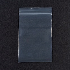 White Plastic Zip Lock Bags, Resealable Packaging Bags, Top Seal, Self Seal Bag, Rectangle, White, 8x5cm, Unilateral Thickness: 3.9 Mil(0.1mm), 100pcs/bag