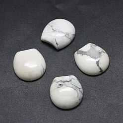 Howlite Synthetic Howlite Cabochons, Oval, 22x20.5x6~7mm
