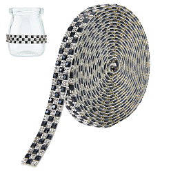 Реактивный Самолет Стразы для термоаппликации из стекла (двусторонняя клейкая основа)., горный хрусталь, аксессуары для костюма, струя, 12x2 мм