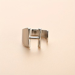 Letter H 304 из нержавеющей стали манжеты кольца, цвет нержавеющей стали, Письмо ч, 16 мм, внутренний диаметр: 18 мм