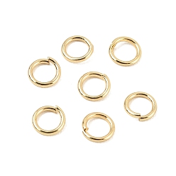 Настоящее золото 18K Латунные кольца прыжок открыт, реальный 18 k позолоченный, 5.5x0.8 мм, 20 датчик
