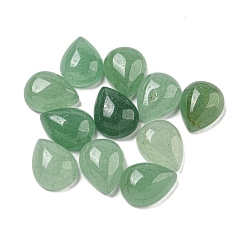 Зеленый Авантюрин Натуральные зеленые кабошоны из авантюрина, слеза, 10.5x8x4 мм