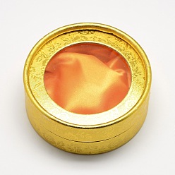 Jaune Boîtes de carton bracelet, plat rond, jaune, 8.4x3.5 cm