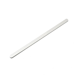 Platine Bandes d'estampage vierges en aluminium, pour la fabrication de bracelets, rectangle, plat, platine, 15.2x0.6x0.15 cm