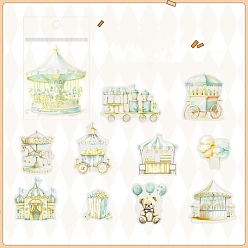 Нектар 20шт. самоклеящиеся декоративные ленты для тематики парка развлечений с домашними животными, для скрапбукинга, дневник путешествий, нектар, 39~67x36~75x0.1 мм