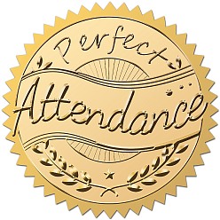 Слово Пластиковые самоклеящиеся наклейки с тиснением из золотой фольги, стикер украшения медали, слово, 5x5 см