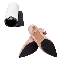 Черный Самоклеящаяся резиновая наклейка для защиты подошвы обуви, чёрные, 150x1 мм, 100 см / рулон