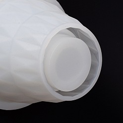 Белый Силиконовые формы для настольной лампы своими руками, абажур, светлая форма из смолы для искусства из УФ-смолы, изготовление эпоксидной смолы, домашние украшения рабочего стола, белые, 122x115 мм, внутренний диаметр: 61 мм