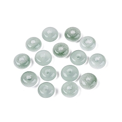 Medium Aquamarine Baking Paint Imitation Jade Glass Beads, Rondelle, Medium Aquamarine, 6~7x3~3.5mm, Hole: 1.2~1.5mm, about 5555pcs/1000g