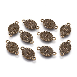 Античная Бронза Соединители звеньев сплава, овальные, античная бронза, 18x11 мм, без кадмия, без никеля и без свинца