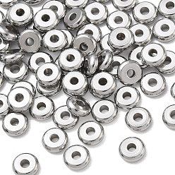 Stainless Steel Color 304 Stainless Spacer Beads, Rondelle, Stainless Steel Color, 6x2mm, Hole: 1.7mm, about 125pcs/bag