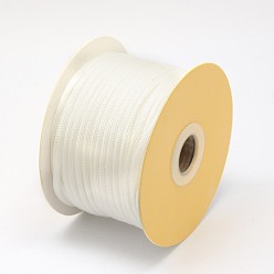 White Braided Nylon Threads, White, 2mm, about 21.87 yards(20m)/roll