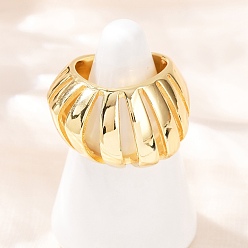 Настоящее золото 18K Латунь регулируемые манжеты кольца, без кадмия и без свинца, реальный 18 k позолоченный, 17.5 мм, внутренний диаметр: регулируемый