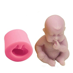 Human Силиконовые формы, формы помады, формы для литья смолы, для шоколада, конфеты, изготовление изделий из уф-смолы и эпоксидной смолы, розовые, человек, 60x54x45 мм