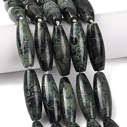 Яшма Камбаба Натуральные пряди камбабы из яшмы, рис, 40.5~41.5x14~14.5 мм, отверстие : 1.2 мм, около 9 шт / нитка, 15.20''~15.55'' (38.6~39.5 см)