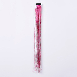 Fuchsie Mode Damen Haarklammern, mit Pet & Braid Nylon Metallic Cord Haar Perücken, Fuchsie, 500x35 mm