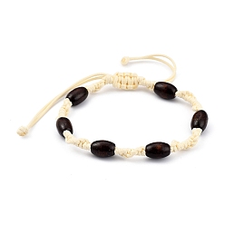 Кукурузный Шелк Регулируемые корейские вощеные браслеты из бисера, бусины из натурального клена, окрашенные распылением, цвет колоса кукурузы, внутренний диаметр: 2~3-1/2 дюйм (5.2~9.1 см)