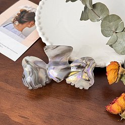 Гейнсборо Заколки для волос в форме когтей из ацетата целлюлозы, аксессуары для волос для женщин и девочек, бантом, светло-серые, 3 мм