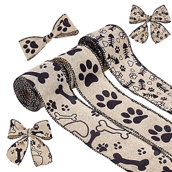 Mixed Shapes 3 рулоны 3 стили полиэфирной ленты, с железной окантовкой, для одежды платье швейные принадлежности, разнообразные, 2-3/8 дюйм (60 мм), около 5.00 ярдов (4.57 м) / рулон, 1 рулон / стиль