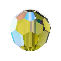 50230 200 Olivine AB Хрустальные бусины preciosa®, чешский хрусталь, 451 19 602 круглый, 50230 200 оливин ab, 5 мм, отверстие : 1 мм