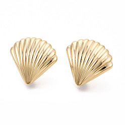 Shell Shape Изделия из латуни, долговечный, без никеля , формы раковины, с петлей, формы раковины, 17x18 мм, отверстие : 2 мм, штифты : 0.8 мм