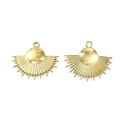 Настоящее золото 14K 304 подвески из нержавеющей стали, фанатское очарование, реальный 14 k позолоченный, 17.5x20.5x2.5 мм, отверстие : 1.6 мм