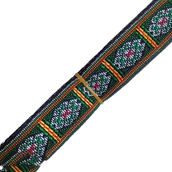 Лайм 7M полиэстеровая жаккардовая шестиугольная лента в этническом стиле, желто-зеленые, 3/4 дюйм (20 мм), около 7.66 ярдов (7 м) / рулон