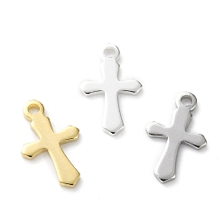 (52) Непрозрачная лаванда Латунные крошечные крестики, долговечный, разноцветные, 12x7x1 мм, отверстие : 1 мм