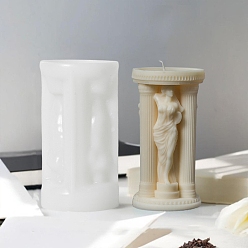 Белый Силиконовые формы для свечей своими руками, формы для литья смолы, для уф-смолы, афина, белые, 65x125 мм