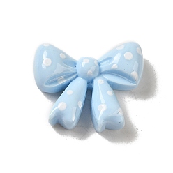 Bowknot Тема для сна, непрозрачная смола, декодированные кабошоны, бантом, 22x26.5x8 мм
