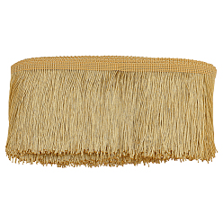 (932FM) Темно-синий аква-матовый с подкладкой Кружевная отделка из полиэстера, для пошива аксессуаров, темно-золотистые, 4 дюйм (100 мм), около 10.94 ярдов (10 м) / моток