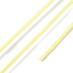 Light Khaki 45M Faux Suede Cord, Faux Suede Lace, Light Khaki, 2~2.5x1.5~2mm, about 50 Yards(45m)/Roll