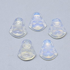 Опал Opalite подвески, Майтрейя, 18~19x15~16x7.5~8 мм, отверстие : 1 мм