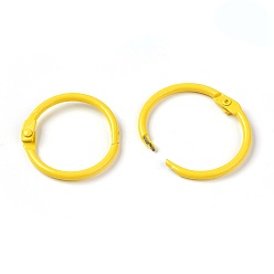 Yellow Loose Leaf Book Binder Hinged Rings, Yellow, 31mm