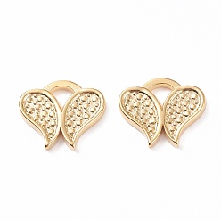 Золотой 304 подвески из нержавеющей стали с эмалевым кабошоном, бабочка, золотые, 14x16.5x2 мм, отверстие : 3.5x4 мм