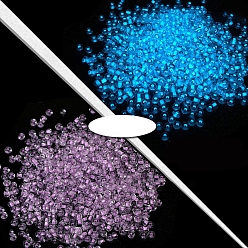 Сливовый Светящиеся прозрачные круглые стеклянные бусины, ювелирные аксессуары своими руками, светящиеся в темноте бусы, слива, 4 мм, 450 г