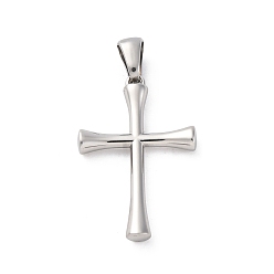 Нержавеющая Сталь Цвет 304 подвески из нержавеющей стали, крест прелести, анти-тускнение, цвет нержавеющей стали, 26.5x17.5x3.2 мм, отверстие : 5.9x3.5 мм