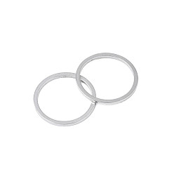 Stainless Steel Color Non-Tarnish 304 Stainless Steel Linking Ring, Stainless Steel Color, 16x1mm, Inner Diameter: 14mm