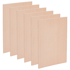 BurlyWood Rectangle Wood Board, DIY Craft, BurlyWood, 152x103x2.5mm