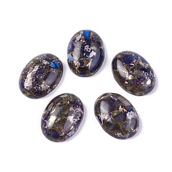 Аметист Собранные синтетические имперские яшмы и аметистовые кабошоны, окрашенные, овальные, 25~25.5x18~18.5x7.2 мм