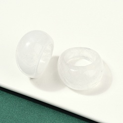 Хрусталь Кольца из натурального кварцевого кристалла для унисекс, 15.5 мм, внутренний диаметр: 18 мм