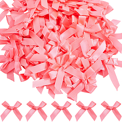 Ярко-Розовый 200 шт. аксессуары для костюмов из полиэстера ручной работы, бантом, ярко-розовый, 40x35 мм, 200 шт / комплект