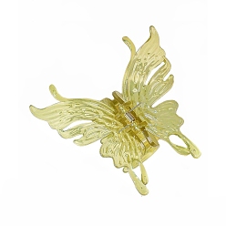 Темный Хаки Пластиковые зажимы когтя волос, аксессуары для волос для женщин и девочек, бабочка, Темный хаки, 105x100x45 мм