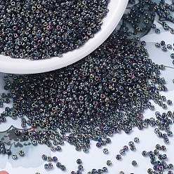 (RR4572) Magic Blue MIYUKI Round Rocailles Beads, Japanese Seed Beads, 11/0, (RR4572) Magic Blue, 2x1.3mm, Hole: 0.8mm, about 50000pcs/pound